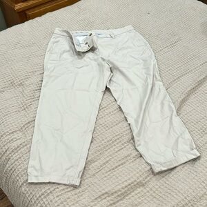 Talbots Capri khakis size 14 petite.